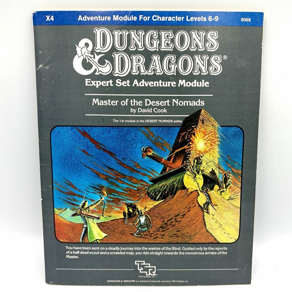 Dungeons & Dragons X4 Master Of The Desert Nomads Expert Set 1983 TSR 9068 7